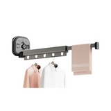 Suction Cup Retractable Clothes Rack